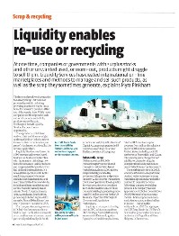 Secured feature article in trade magazine for Liquidity Services